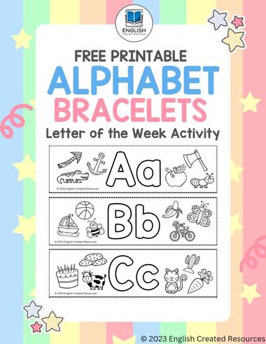 Letter U Alphabet Bracelet - Simply Kinder Plus