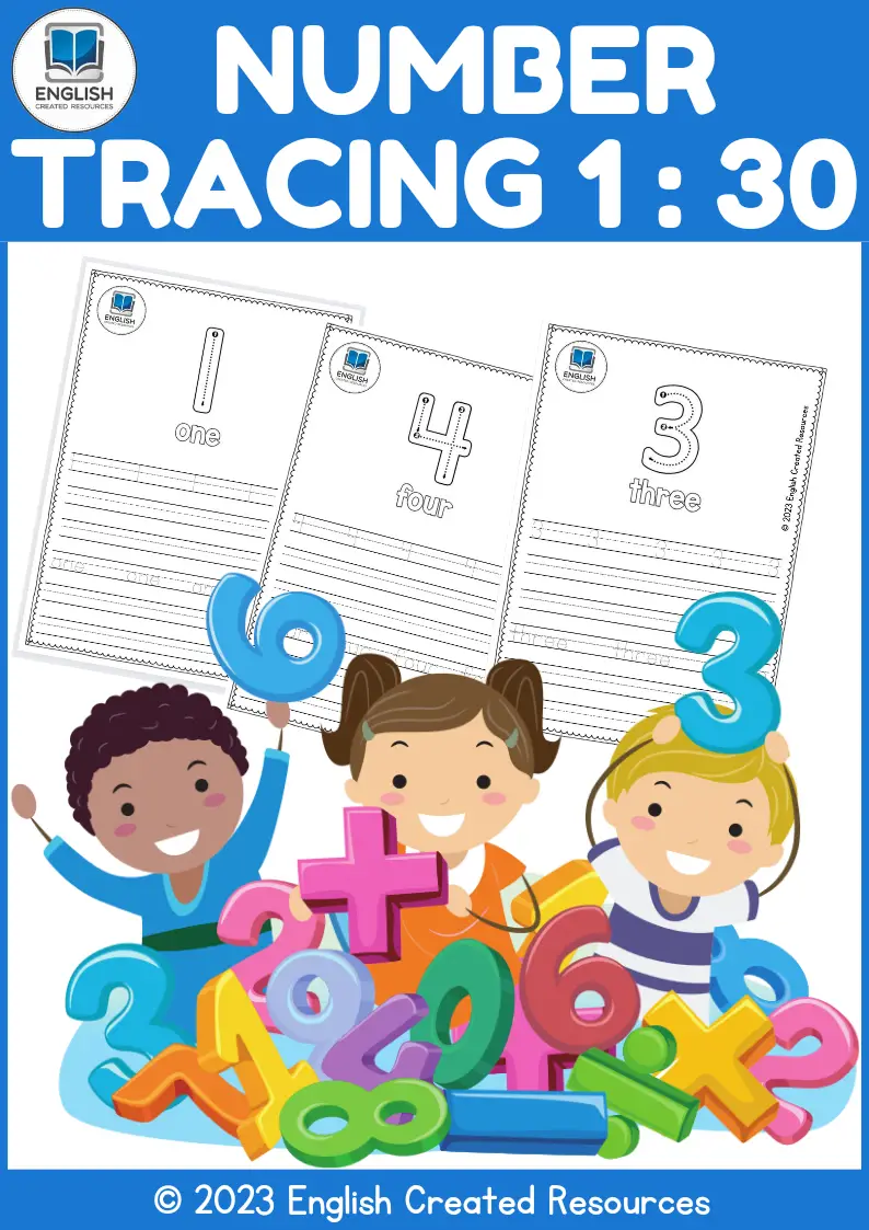 Numbers 1-100 Flashcards - English Created Resources