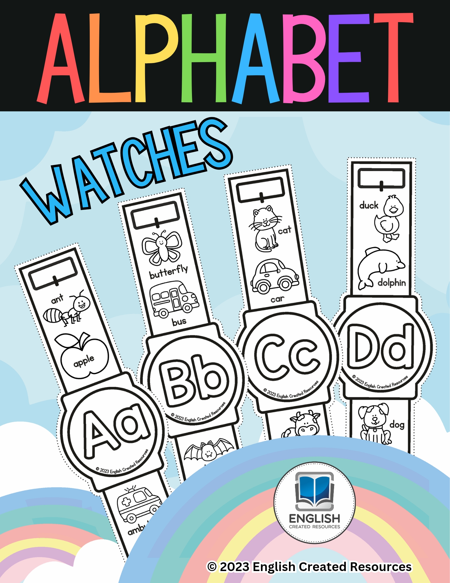 Alphabet Watches – English Created Resources