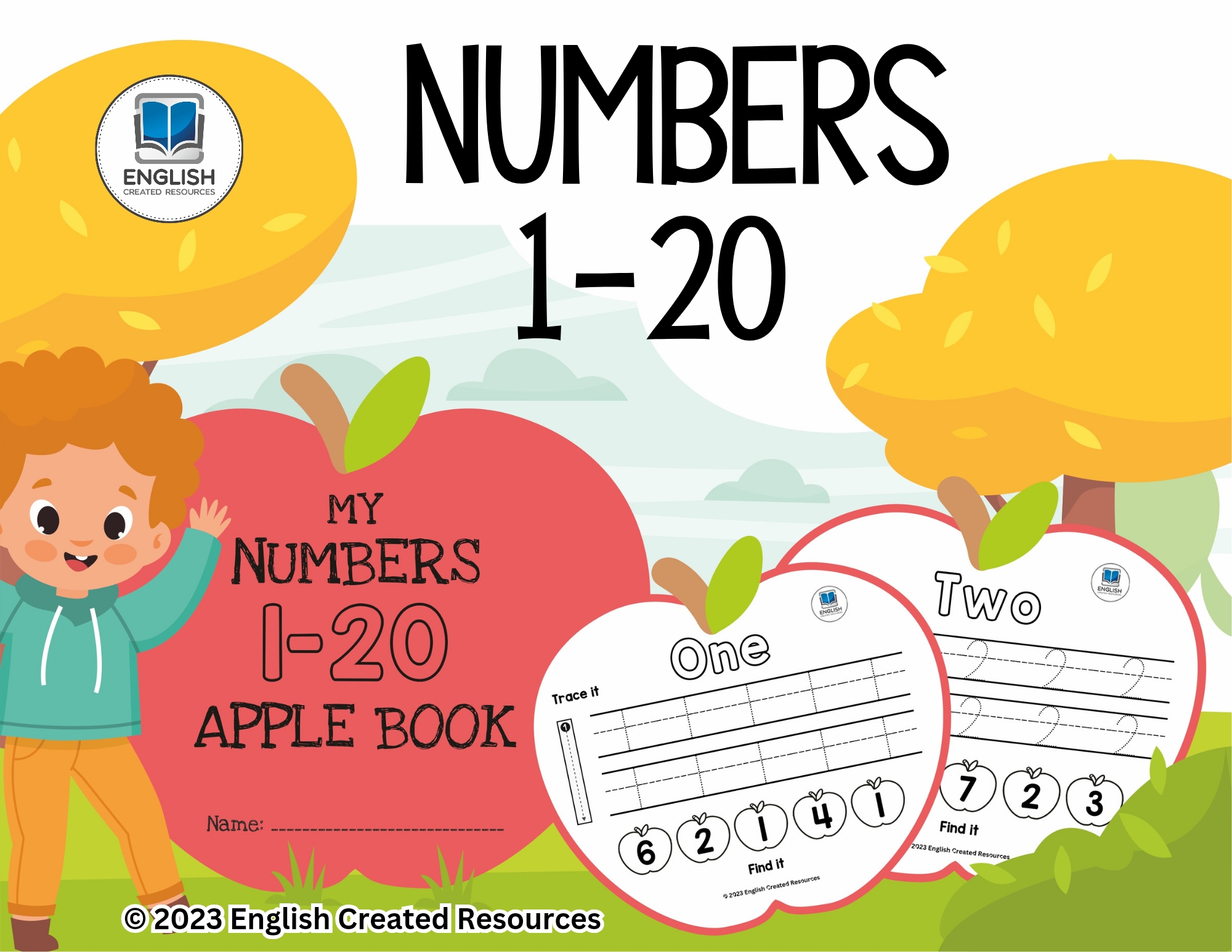 Numbers 1-100 Flashcards - English Created Resources