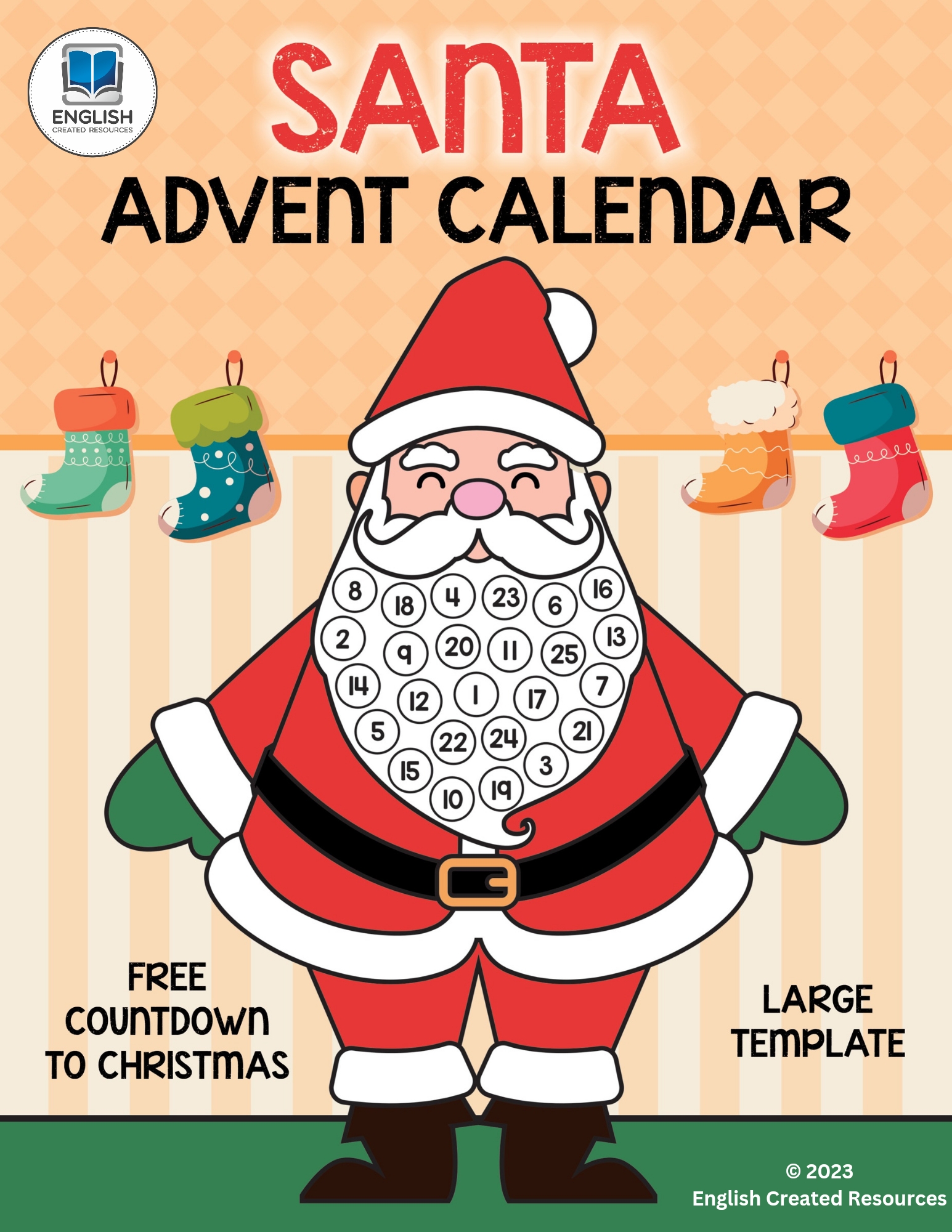 Santa Advent Calendar – English Created Resources